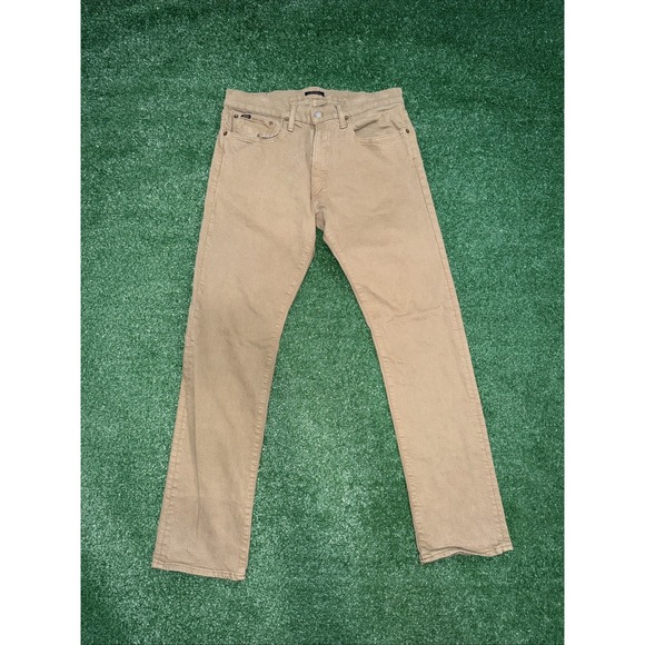 Polo Ralph Lauren Other - Polo Ralph Lauren Jeans Mens 32x32 Brown Tan Denim Varick Slim Straight